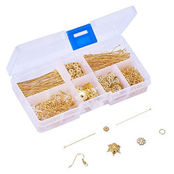 NBEADS Jewelry Findings Set Jewelry Making Kit Jewelry Findings Starter Kit with Jump Rings,