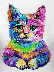 Diamond Painting, Diamond Painting Kits for Adults with 5D Full Drill Round, Cat Diamond Painting DIY Diamond Art Perfect for Relaxation and Home Wall Decor