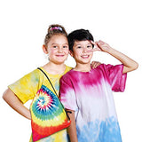 Tie Dye Kit for Kids and Adults, 24 Colors for DIY Fabric Dye Projects. 172 Pack Party Tie Dye Supplies Set with Aprons, Gloves, Rubber Bands and Table Covers(Blue)