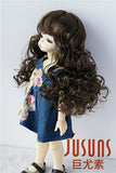 JD311 6-7inch 16-18cm Long Wave Air Bangs Doll Wigs 1/6 YOSD Synthetic Mohair BJD Hair (Medium Brown)