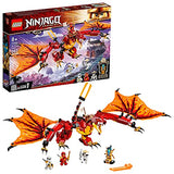 LEGO NINJAGO Legacy Fire Dragon Attack 71753 Ninja Playset Building Kit, Featuring a Flying Dragon Toy; New 2021 (563 Pieces)