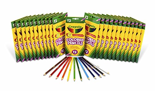 Crayola Colored Pencils Bulk, 24 Packs of 12-Count