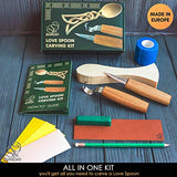BeaverCraft, Spoon Carving Kit for Beginners DIY04 - Wood Carving Whittling Hobby Kit for Adults and Teens - Wood Carving Knives - Wood Carving Hook Knife - Woodworking Tools - Spoon Carving Tools