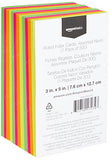 AmazonBasics Ruled Index Cards, Assorted Neon, 3x5-Inch, 300-Count