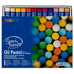 Mungyo Gallery Jumbo Oil Pastels Cardboard Box Set of 24 Jumbo - Assorted Colors