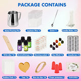 Skycoo 289 Pieces Candle Making Kit, Candle Making Supplies DIY Arts and Crafts Kits for Adults, Beginners, Kids Including 17.6oz Wax, Melting Pot, Wax, Dyes, Fragrance Oil, Candle Wicks, Tins