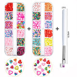 24 Colors/Set of Hexagonal Nail Sequins, 3D Laser Four-Pointed Star Nail Sequins Acrylic Nail Art Nail Stickers Face Body Part Sequins DIY Nail Art Decorative Sequins