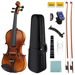 DEBEIJIN Violin for Kids Beginners - Upgrade Exceptional Tone Kids Violin - Ready To Play 4/4 Violin - Solid Wood Handcrafted Beginner Violin