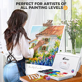 Canvas Panels 18x24 Inch 6-Pack, Jelly Gouache Paint Set - 24 Colors 50g/1.8 oz