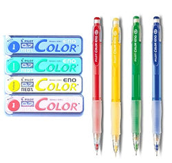 Pilot Color Eno Neox Mechanical Pencil Lead, 0.7 mm , 4 color set (Red, Yellow, Green, Blue)