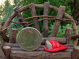 Miniature Fairy Garden for Miniature Dollhouse Fairy Garden Accessories ~ Tiny Red Fireman's Helmet ~ New DIY Accessories for Outdoor or Garden Decor
