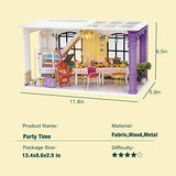 Rolife Wooden Dollhouse Kit Craft for Teens Festival Gift for Party Time