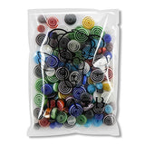 TOAOB 182pcs Mix Glass Beads Screw Round Spacer Loose Bead for DIY Making