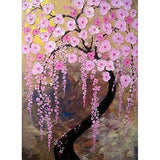 5D Full Drill Diamond Painting Kits for Adults Peach Blossom Kids Crystal Rhinestone Embroidery Paintings gem Arts Paint Craft (13.7x17.7 inch/35x45cm)