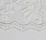 Lace Fabric Sequin Guipure Floral Beyonce WHITE / 51" Wide / Sold by the yard