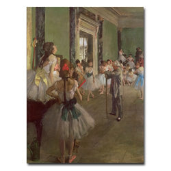 The Dancing Class, 1873 by Edgar Degas, 18x24-Inch Canvas Wall Art