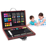 Goplus 80-Piece Art Set, Deluxe Art Supplies for Drawing, Painting and More, Art Creativity Kits in Portable Wooden Case, Great Gift for Artists, Teens, and Children