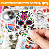 PerKoop 210 Pieces Skull Vinyl Stickers Waterproof for Water Bottle Sugar Skull Decal Dia de Los Muertos Mexican Day of Dead Sticker for Laptop Travel Luggage Skateboard