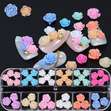 60 pcs Flower Butterfly Nail Art Charms Glitter Decals Decoration 3D Nail Flower Flat Design Acrylic Nail Art Stud 2021 for Women DIY Manicures Jewelry Salon Nail Accessories Supplies