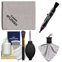 Canon Optical Digital Camera & Lens Cleaning Kit with Brush, Microfiber Cloth, Fluid & Tissue +