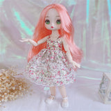 1/6 Doll 11 INCH Anime Doll Set with Clothes Suit Dress Up Toys for Children Girls Gift