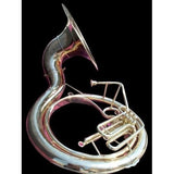 Queen Brass Sousaphone 25 Valve Big Tuba Made Of/Full Brass W/Bag Brass Finish Tubas Silver