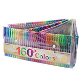 Gel Pens Colors Set, Reaeon 160 Unique Colored Gel Pen for Adults Coloring Books Drawing Art