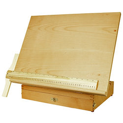 US Art Supply Adjustable Wood Artist Drawing & Sketching Board With Storage Drawer