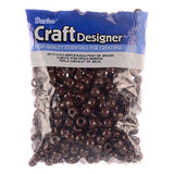 Pony Beads, Opaque Brown, 480pc Pkg