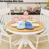 Odoria Miniature Tea Cup Set 15Pcs Porcelain Colorful for 1:12 Dollhouse Kitchen Accessories