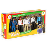 Beverly Hills Doll Collection Sweet Li’l Family Dollhouse Figures - Firefighter, Police Officer, Doctor and More, Set of 10 Action Figure People Doll House Set, Pretend Play for Kids and Toddlers