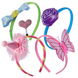 JOYIN DIY Girl 12 Satin Fashion Headbands Kids Art and Crafts Kits, Girls Jewelry Making Kit-Decorated with Hair Accessories