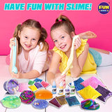 Unicorn Slime Kit for Girls, FunKidz Slime Making Kits Stress Relief Toy Fluffy Cloud Foam Butter Glitter Slimes with Unicorn Charms Supplies Pack for Kids