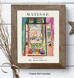 Matisse Abstract Wall Art & Decor Set - Mid Century Modern Wall Decor - 8x10 Matisse Poster Print - Aesthetic Pictures - Minimalist Wall Art - Gallery Wall Art - Museum Poster - Henri Matisse