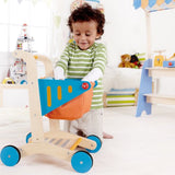 Award Winning Hape Kid's Wooden Shopping Cart Multi, L: 16.9, W: 11.8, H: 19.8 inch