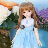 Fashion BJD Dolls 1/4 SD Mechanical Jointed Makeup Dress Up Action Figures 39Cm Environmental Protection Materials Handmade Toys Set with Highly Detailed Accessories