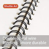Shuttle Art 260 Sheets Sketch Book, 9"x12", 68lbs/100gsm, Spiral Bound Sketch Pad Ideal for Kids Adults Artists Sketching Drawing Doodling(2 Pack)