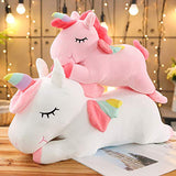 Unicorn Plush Pillow – Stuffed Unicorn Plush Pillow for Kids – Cute Unicorn Plush – Soft and Comfortable Unicorn Plush – Safe for Kids – Perfect Present for Kids – White 16 inches