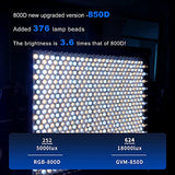 GVM RGB Video Lighting, Bi-Color Led Video Light Kit with APP Control, 2 Packs 850D Photography Lighting Kit CRI 97+ for Web Conference, YouTube, Gaming, Zoom, Aluminum Alloy Shell