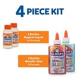 Elmer’S Slime Kit | Slime Supplies Include Elmer’S Metallic Glue, Elmer’S Magical Liquid Slime Activator, 4 Piece Kit