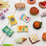 110 Pieces Mini Miniature Food Drinks Bottle Toys Soda Pop Cans Mixed Doll Foods Kitchen Play Resin Miniature Dollhouse Food Accessories Set for Adults Teenagers Dolls House