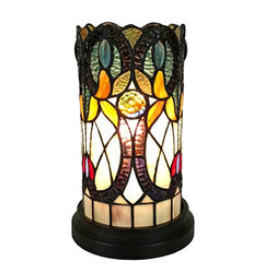 Amora Lighting AM246ACC Tiffany Style Floral Design Table Lamp, 12"H