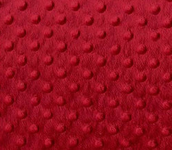 Minky Fabric Dimple Dot Red / 60" Wide / Sold by the Yard