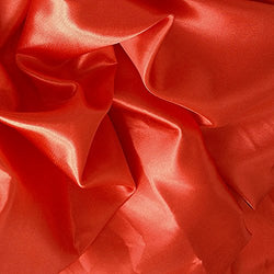 Solid Satin Charmeuse 60 Inch Fabric By the Yard (F.E. (Crimson)