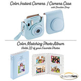 Fujifilm Instax Mini 11 Instant Camera with Case, 60 Fuji Films, Decoration Stickers, Frames, Photo Album and More Accessory kit (Sky Blue)