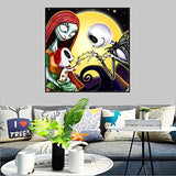 5D DIY Diamond Painting Kits, for Kids & Adults,Cartoon Skull Diamond Painting Round Full Drill Diamond Point Art Crafts Home Wall Decoration 15.8 x 15.8inch