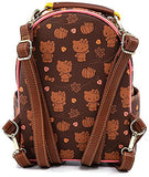 Loungefly Sanrio Hello Kitty Pumpkin Spice Adult Womens Convertible Mini Backpack Purse