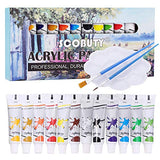 Acrylic Paint, Acrylic Paint Set, Acrylic Paint Brushes, Acrylic Paint Palette, Perfect for Canvas, Wood, Ceramic, Office & Stationery Products for Students,Teachers