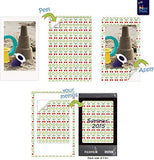 Fujifilm Instax Mini Link 2 Smartphone Printer Clay White + Fuji Instax Film Value Pack 20 Sheets Accessories Bundle with Album + 5 Plastic Desk Frames + 10 Paper Frames Plus 60 Sticker Frames