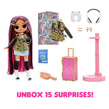 LOL Surprise OMG World Travel™ City Babe Fashion Doll with 15 Surprises Including Fashion Outfit, Travel Accessories and Reusable Playset – Great Gift for Girls Ages 4+